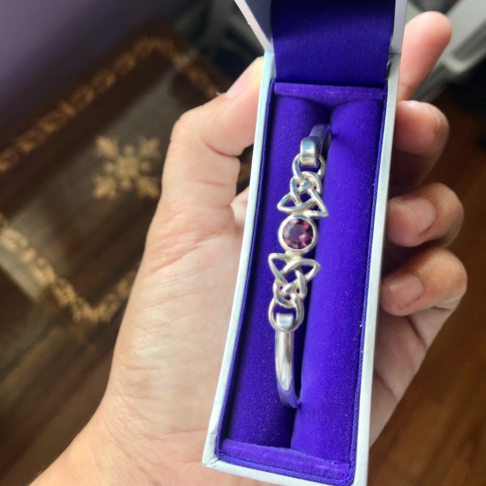 New With Box - Real 925 Silver Amethyst